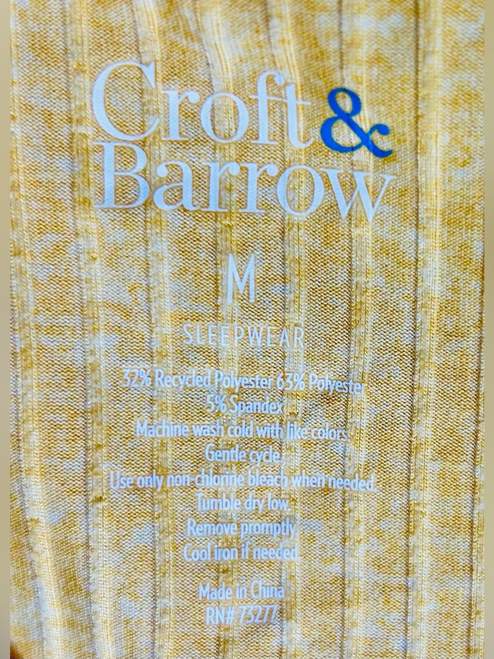 Croft & Barrow Sunlit Yellow Ribbed V-Neck Tank - Picture 5 of 7